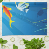 Sous-marin 3 serviettes de cuisine (Plié)