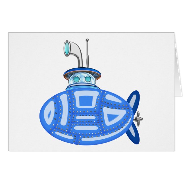 Sous-marin bleu (Devant horizontal)