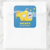 Sous-marin Boy Captain Under the Sea Party Sticker (Sac)