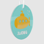 Sous-marin jaune mignon, sous-marin, pour des (devant)