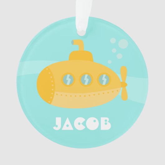 Sous-marin jaune mignon, sous-marin, pour des (devant)