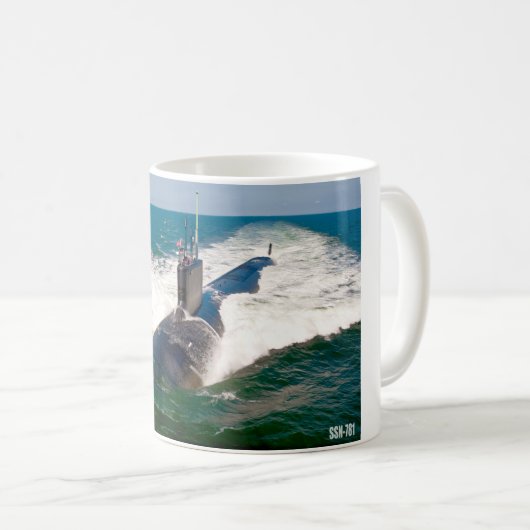 SOUS-MARINE D'ATTAQUE RAPIDE - SSN-781 Mug (Devant droit)