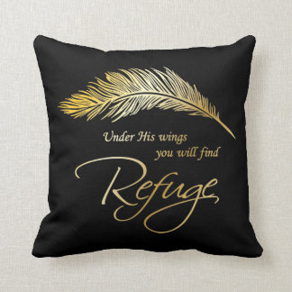 Sous Ses Ailes, Vous Trouverez Refuge Jeu Oreiller