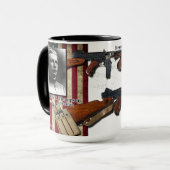 Sous tasse 1938 de mitrailleuse de Thompson (Devant gauche)