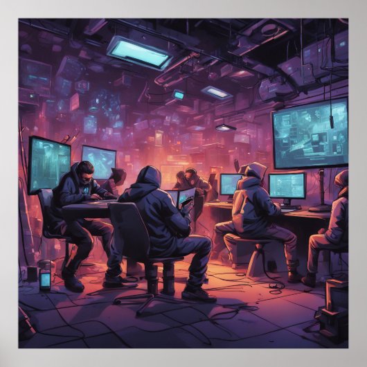 Sous terre Poster Cyberpunk (Devant)