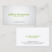 SOUS-TITRE SPOTLIGHT No 2 Designer Carte de visite (Devant / Derrière)