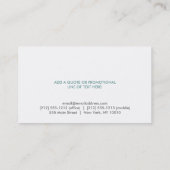 SOUS-TLE SPOTLIGHT No 6 Designer Carte de visite (Dos)