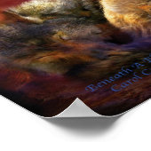 Sous Une Poster D'Art Blue Moon / Impression (Coin)