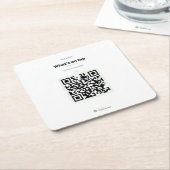 Sous-verre à code QR pour restaurants et cafés (Incliné)