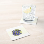 Sous-verre cristal de papier (En situation)