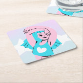 sous-verre d'art trans sur papier (Incliné)