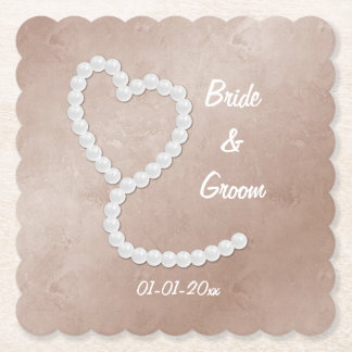 Sous-verre de mariage (personnalisé)