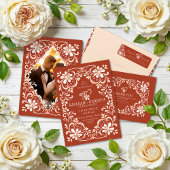 Sous-verre de mariage Sunset Rust Shabby Chic Mr &