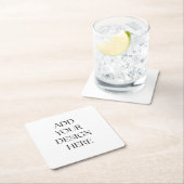 Sous-verre en papier (En situation)