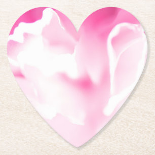Sous-verre en papier à motif floral rose charmant
