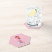 Sous-verre en papier Ariel (En situation)