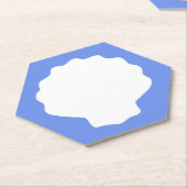 Sous-verre en papier Blue Pearl (Incliné)
