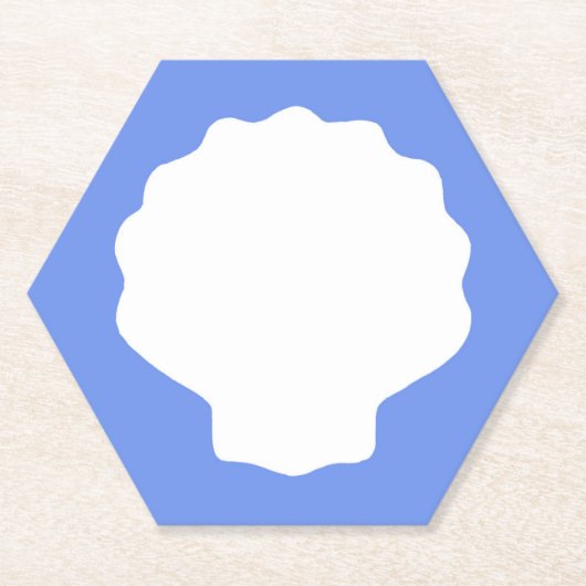 Sous-verre en papier Blue Pearl (Devant)