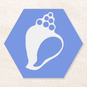 Sous-verre en papier Blue Shell