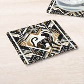 Sous-verre en papier chat décoratif abstrait moder (Incliné)