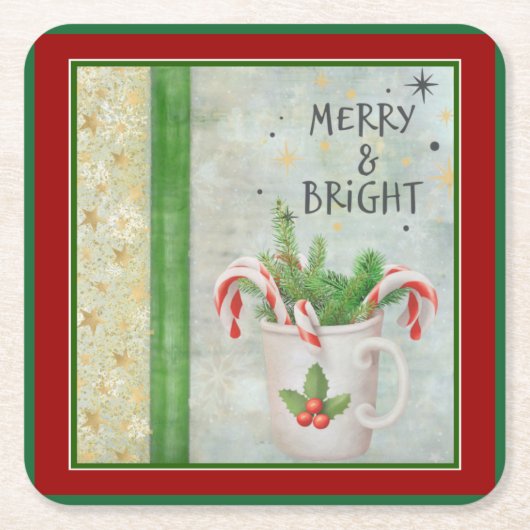 Sous-verre en papier de Noël (Devant)
