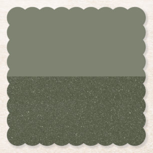 Sous-verre en papier divisé vert mousse sur mesure
