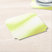 Sous-verre en papier imprimé vert lime doux (Incliné)