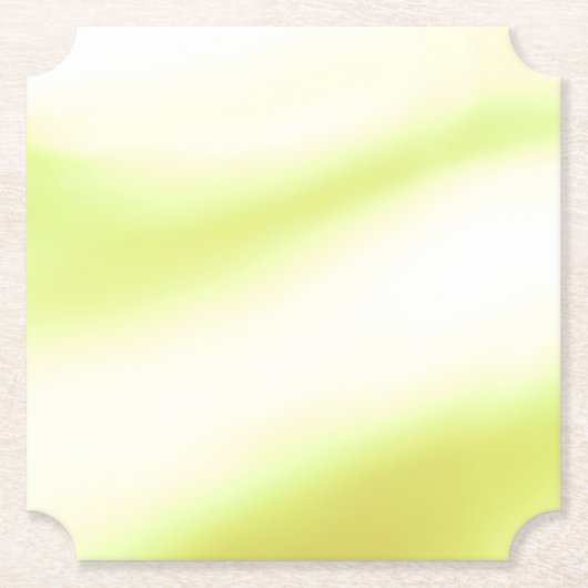 Sous-verre en papier imprimé vert lime doux (Devant)