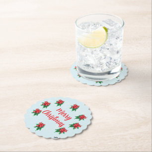 Sous-verre en papier : Joyeux Noël