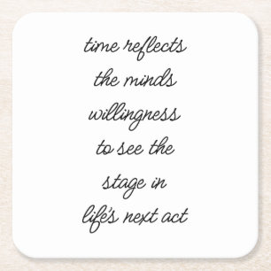 Sous-verre en papier Le prochain acte de la vie