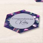 Sous-verre en papier personnalisable Berry Sparkle (Incliné)