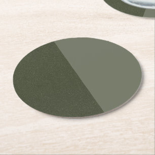 Sous-verre en papier vert mousse découpé (personna