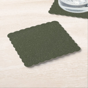 Sous-verre en papier vert mousse tacheté personnal