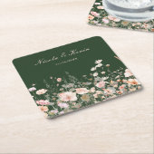 Sous-verre floral de printemps Fleur sauvage (Incliné)