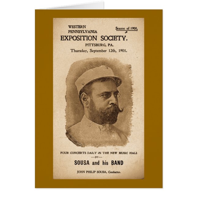 Sousa et sien réunissent 1901 - publicité vintage (Devant)