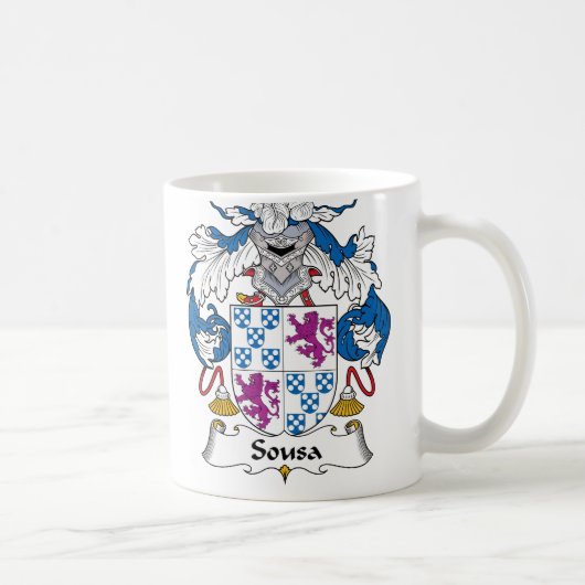 Sousa Family Crest Koffiemok (Rechts)