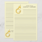 Sousaphone Marching Band Music Teacher Musician Briefpapier (Voorkant / Achterkant)