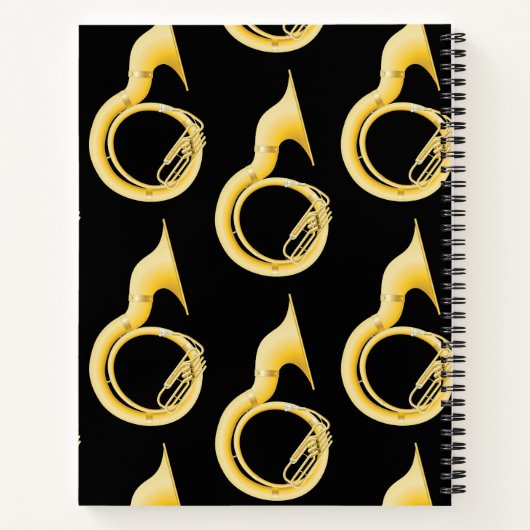 Sousaphone Marching Band Music Teacher Musician Notitieboek (Achterkant)