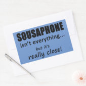 Sousaphone n'est pas tout Sticker rectangulaire (Enveloppe)