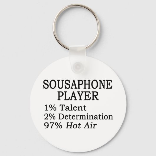 Sousaphone Player Hot Air Sleutelhanger (Voorkant)