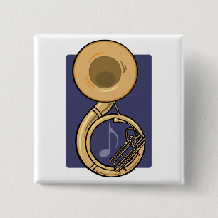 sousaphone vierkante button 5,1 cm