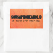 Sousaphoneaholic Life Sticker rectangulaire (Sac)