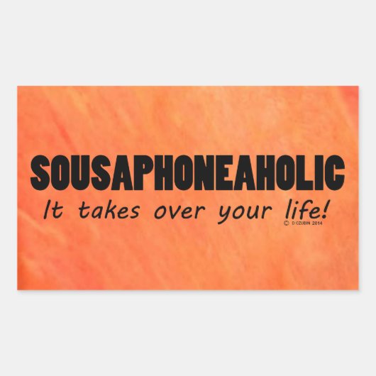 Sousaphoneaholic Life Sticker rectangulaire (Devant)