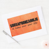 Sousaphoneaholic Life Sticker rectangulaire (Enveloppe)