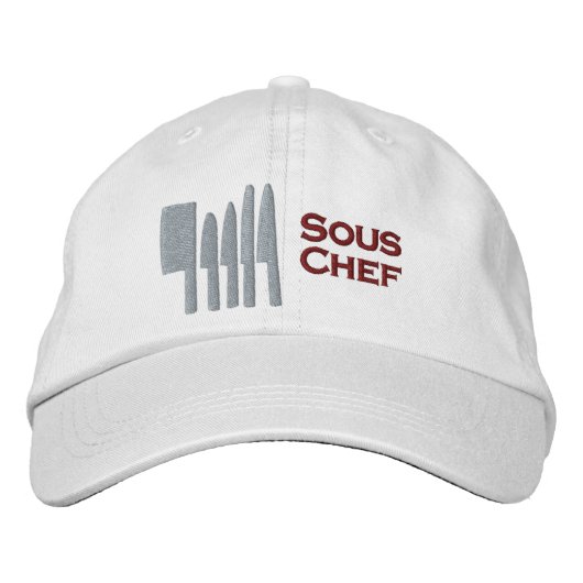 Souschef geborduurde pet (Voorkant)