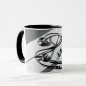 "Soutenez ceux qui s'intéressent" Mug Spécial (Devant gauche)