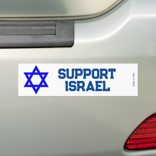 Soutenez Israël Bumper Sticker (En voiture)