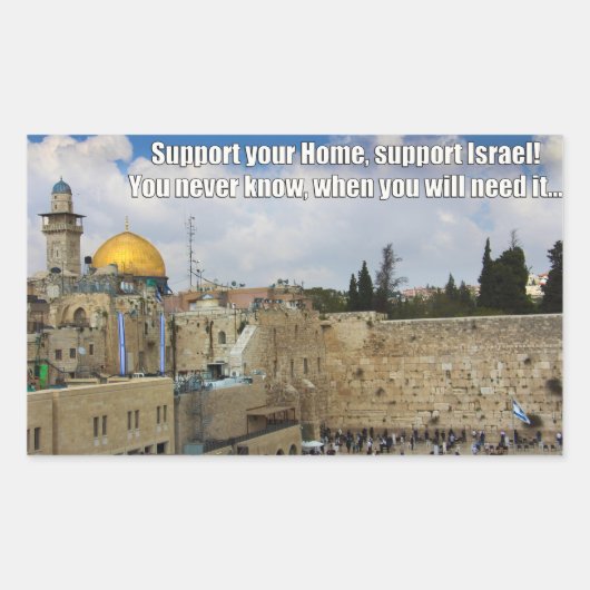 Soutenez Israël Sticker (Devant)