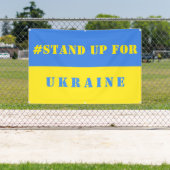 Soutenez La Bannière Ukraine Drapeau Ukrainien (Insitu)