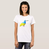 Soutenez la colombe de paix T-shirt ukrainien (Devant entier)